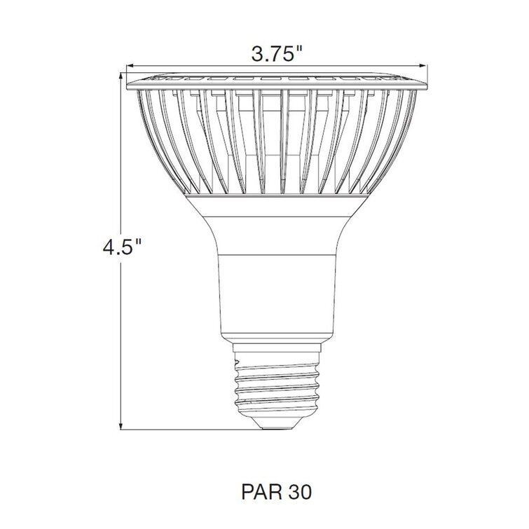 Satco Watt Equivalent Par L E Medium Standard Dimmable Led Bulb